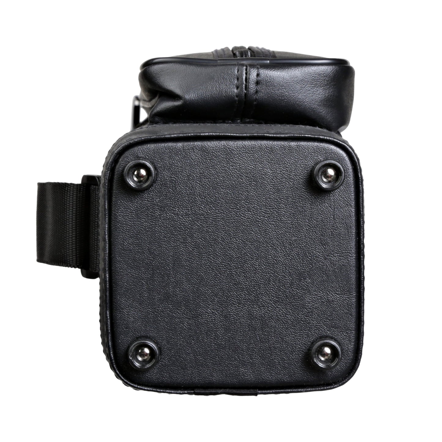 Bottom view of the billiard cue case showing protective feet.