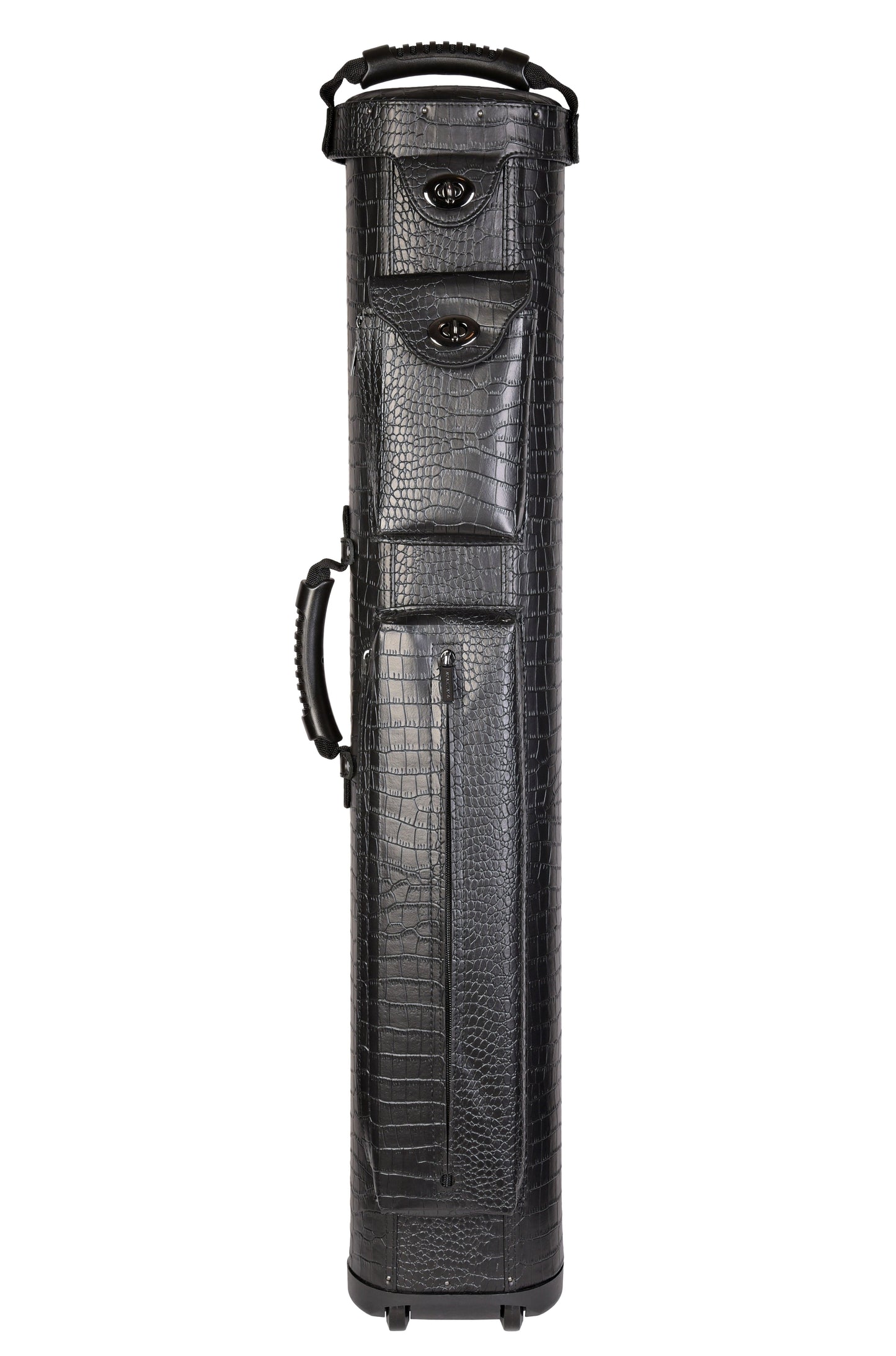 ASKA C48P16 Hard 4x8 Rolling Pool Cue Case - Built-in Wheels, 4B8S High Capacity
