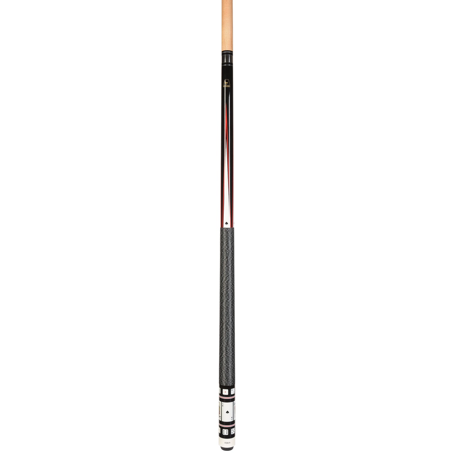 ASKA Poker Cards and Dice Billiard Pool Cue, Spades 18-21oz