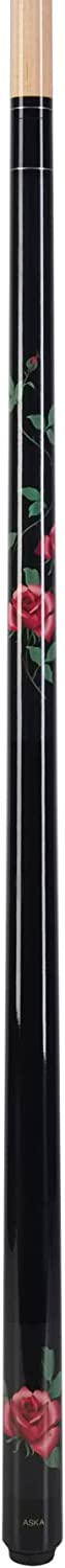 Aska Custom Billiard Pool Cue Stick Black Rose