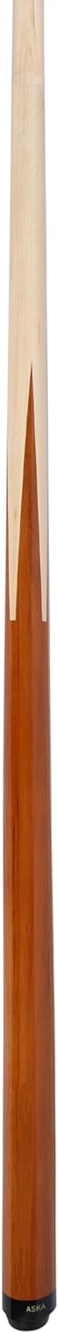 Aska SP1 Malaswood Sneaky Pete Billiard Pool Cue Sticks, 58", Maple Spliced Malaswood, 13mm Tip, 2-Piece Construction. SP1