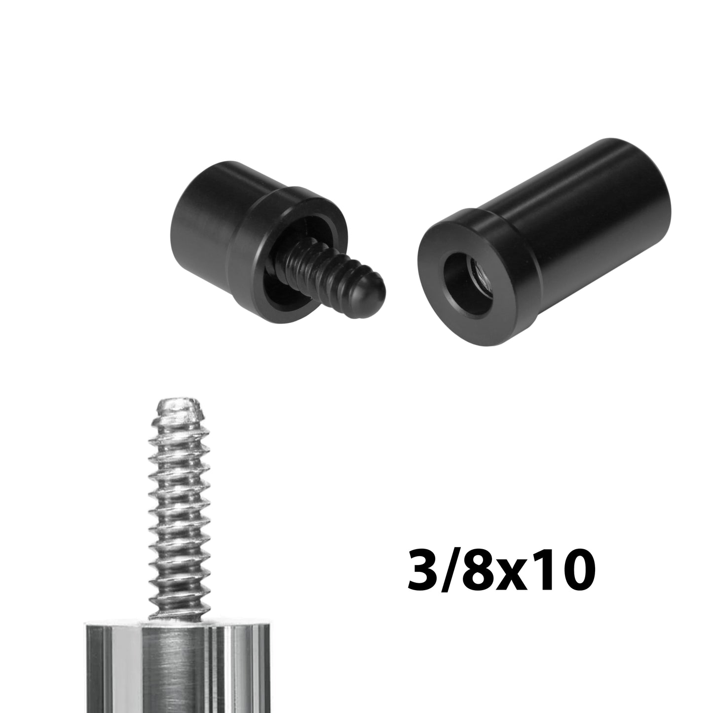 Joint Protectors for Pool Cue, thread type 3/8x10, with ASKA logo