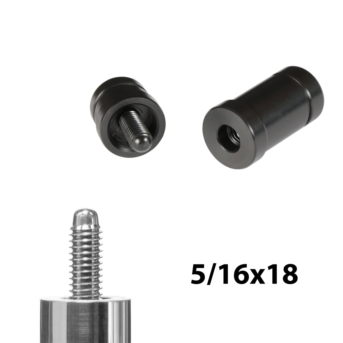 Joint Protectors for Pool Cue, thread type 5/16x18, with ASKA logo