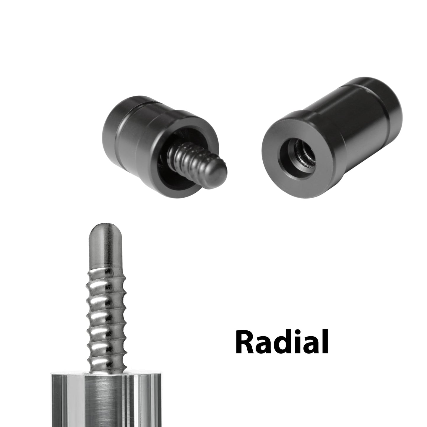 Joint Protectors for Pool Cue, thread type Radial, with ASKA logo