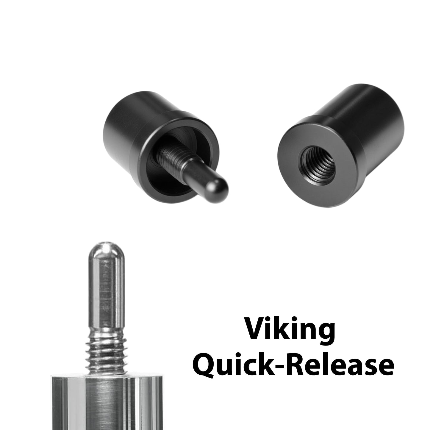 Joint Protectors for Pool Cue, thread type Viking Quick Release, with ASKA logo