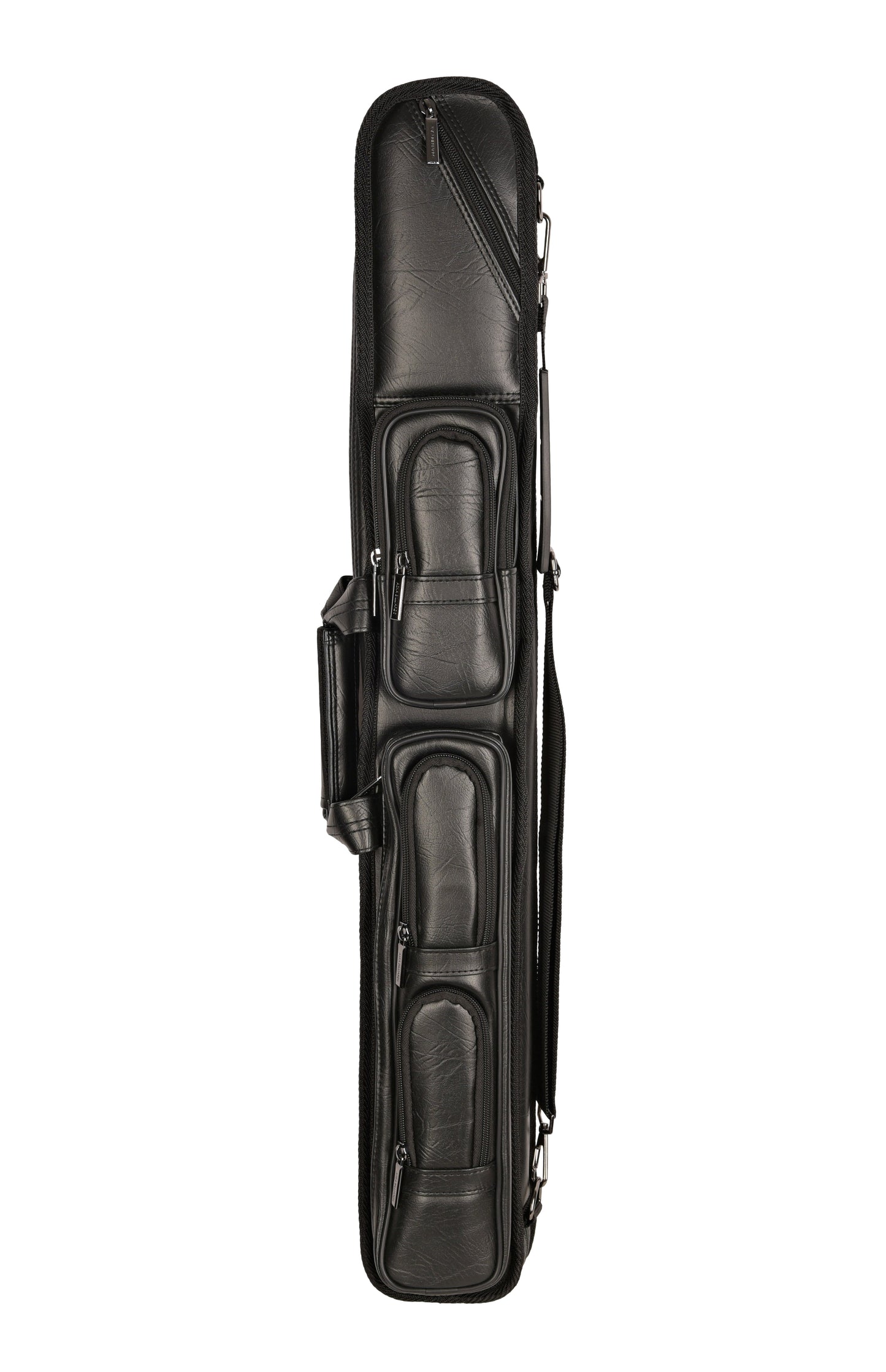 ASKA 2B4S Black soft leatherette pool cue case exterior LS24BLK