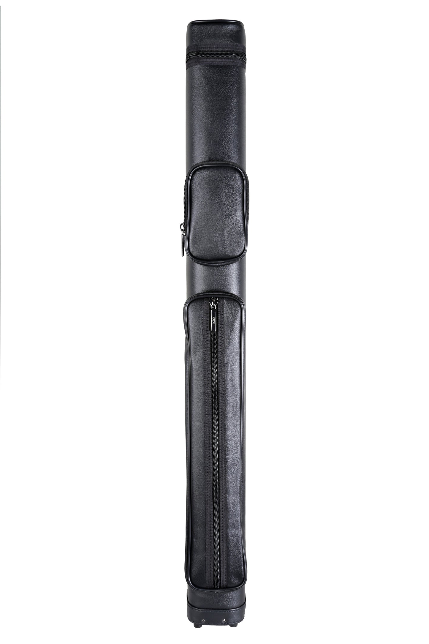 ASKA Hard inside 2x2 Pool Cue Case, Black, front view. C22P