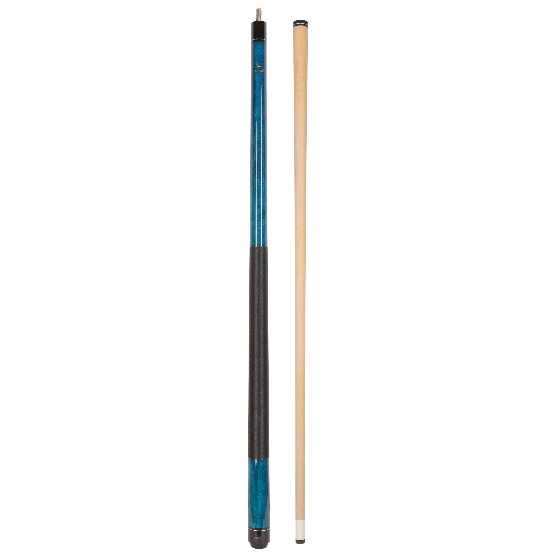 ASKA LEC Blue Pool Cue | 58", 13mm Leather Tip, Nylon Wrap — view 2