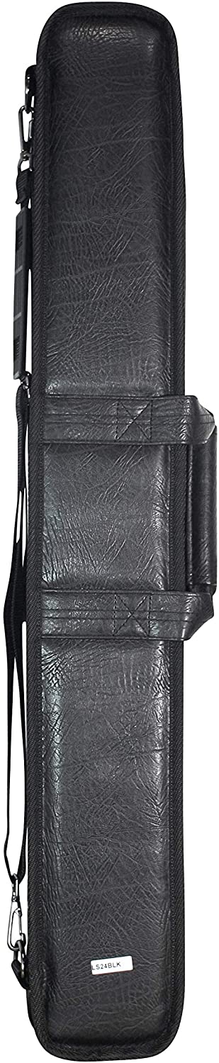 Rear view of the black 2B4S pool cue case