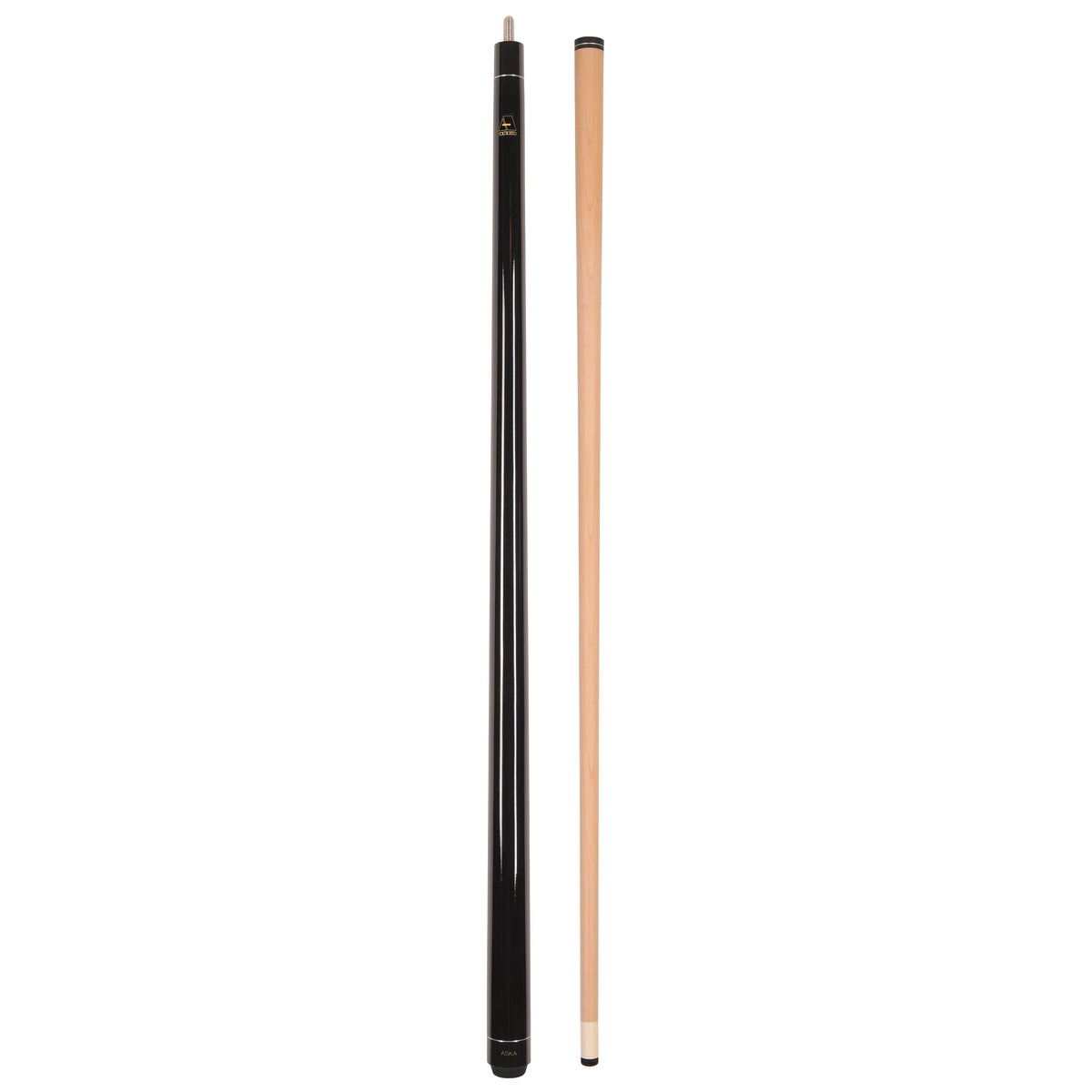 LECN pool cue stick and shaft in black finish.