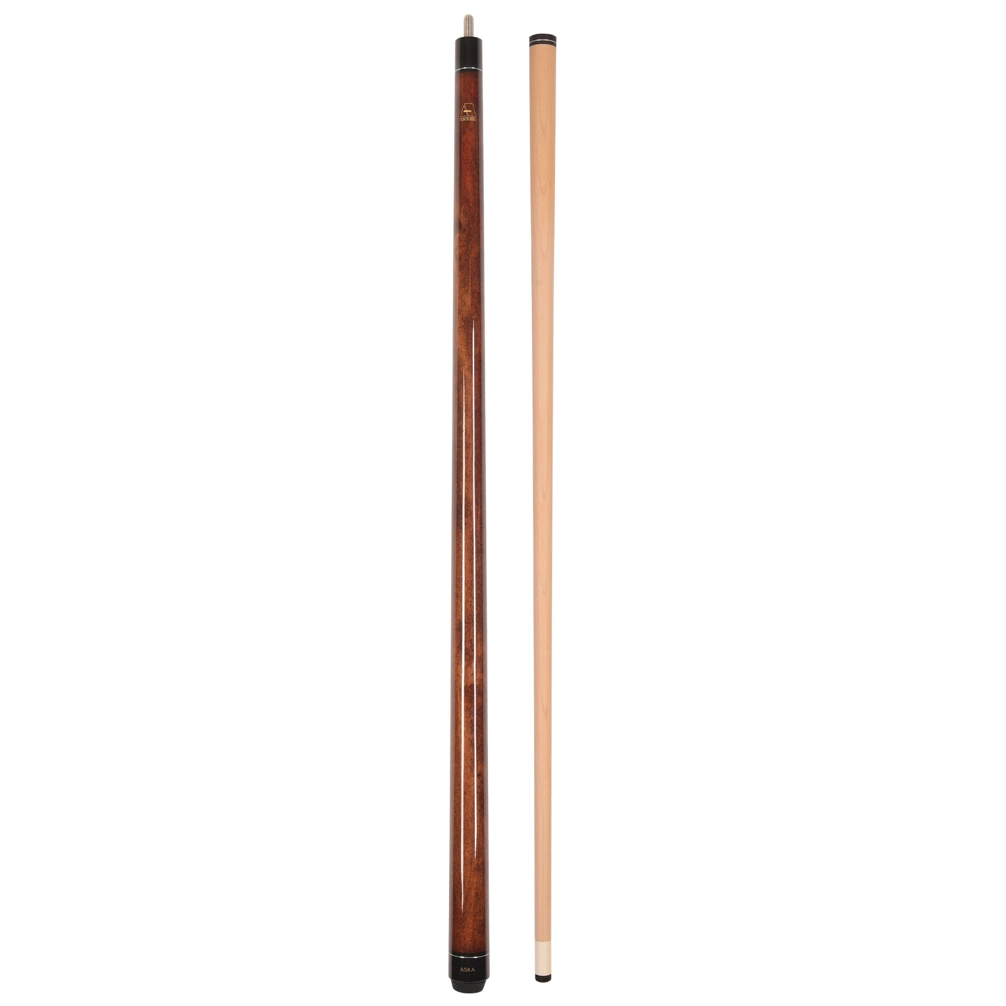 LECN pool cue stick and shaft with cherry wood finish.
