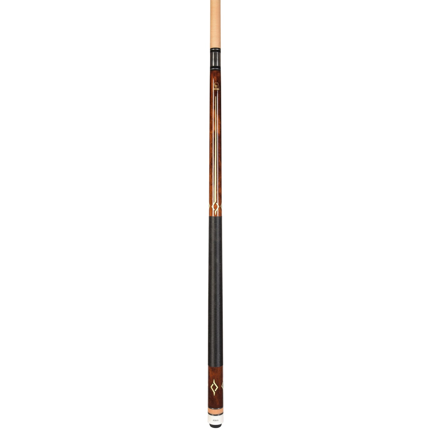 ASKA L7 Brown Pool Cue | 58", Geometric Decal, 13mm Tip, Nylon Wrap — view 3