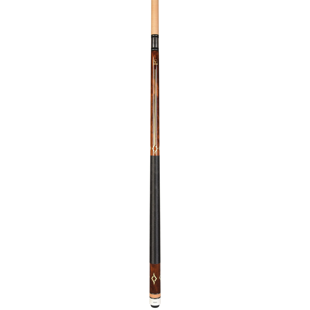 ASKA L7 Brown Pool Cue | 58", Geometric Decal, 13mm Tip, Nylon Wrap — view 3