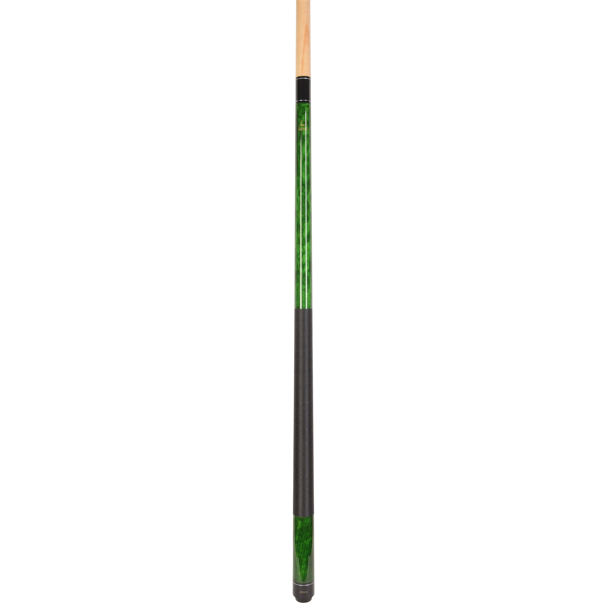 ASKA LEC Green Pool Cue | 58", 13mm Leather Tip, Nylon Wrap — view 3