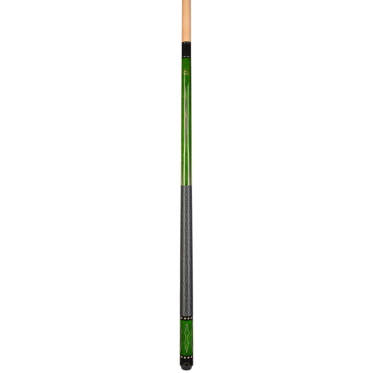 ASKA L22 Green Pool Cue | 58", Decal Design, 13mm Tip, Nylon Wrap — view 3