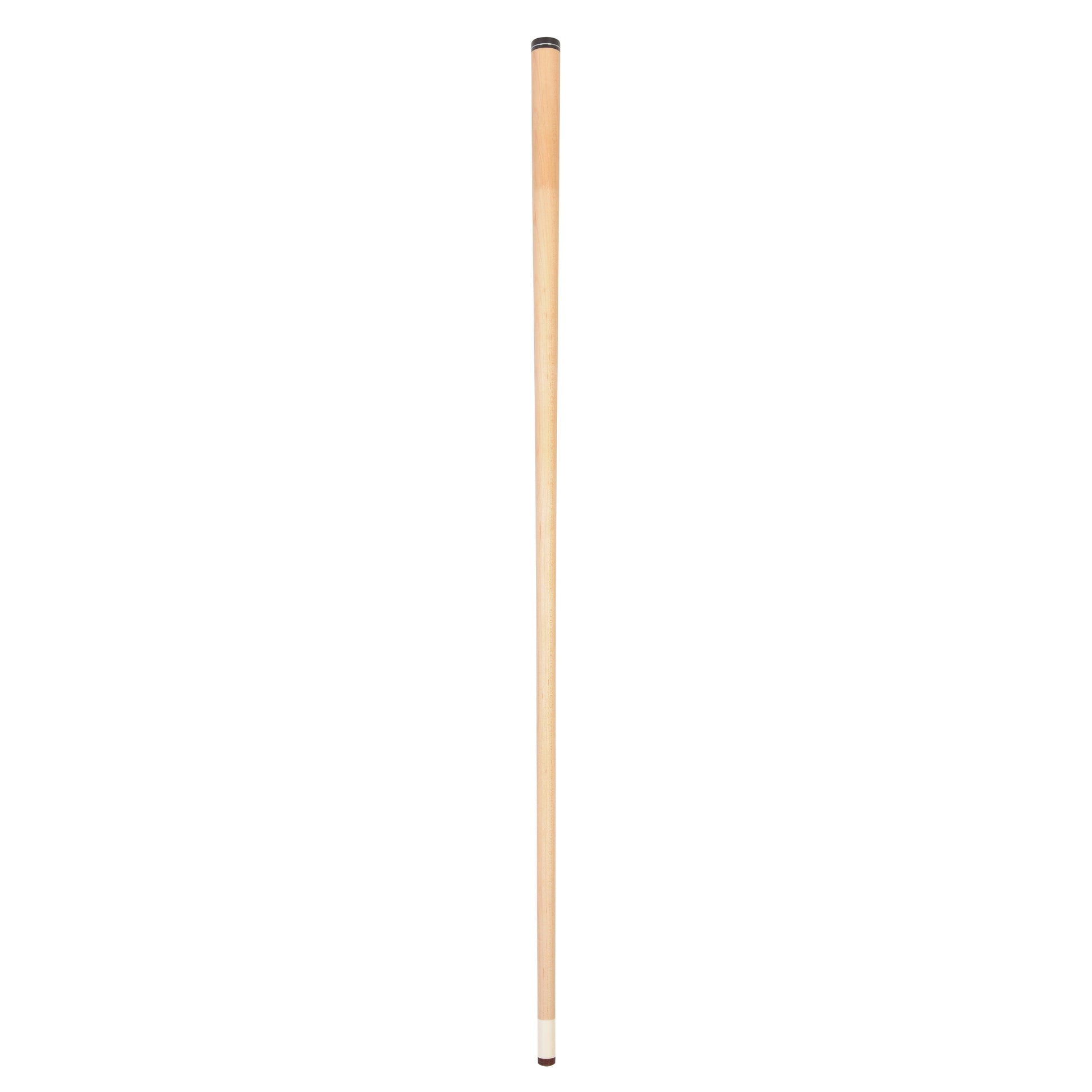 Full profile view of the pool cue shaft against a white background.