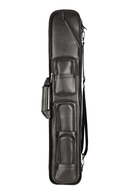 ASKA LS48BLK Soft Leatherette 4x8 Pool Cue Case - Black