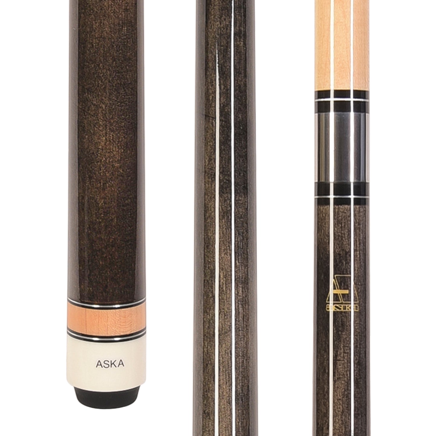 ASKA L3 Billiard Pool Cue Stick, Smoke | Hard Rock Maple Shaft, 13mm Hard Tip, 18–21 oz