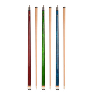 Set of 3 ASKA L3 Billiard Pool Cues, Hard Rock Canadian Maple, Mixed Weights