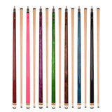 Set of 7 ASKA L3 Billiard Pool Cues, Hard Rock Canadian Maple, Mixed Weights