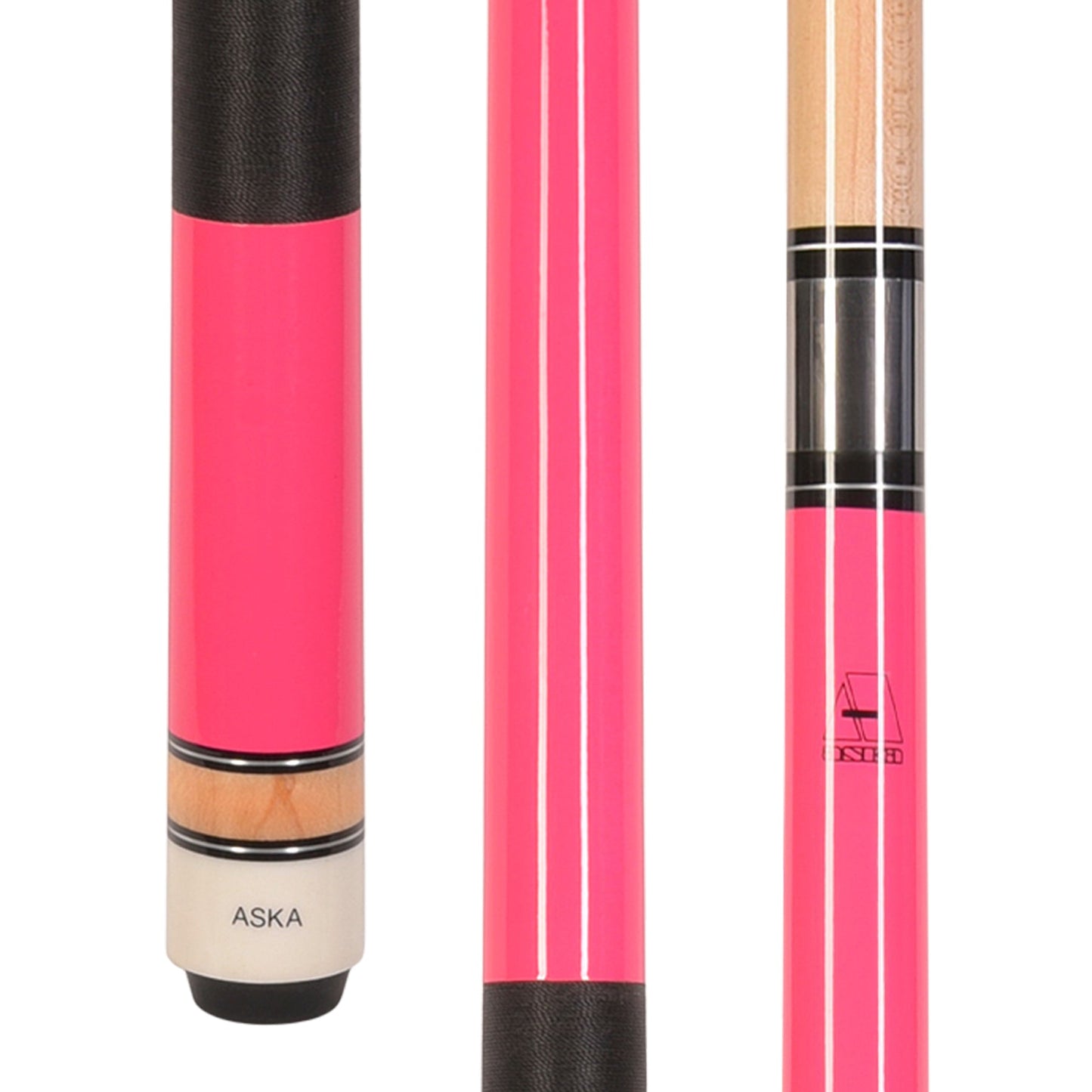 Set of 7 Aska L2 Billiard Pool Cues, 58" Hard Rock Canadian Maple, 13mm Hard Tip, Mixed Weights, L2S7