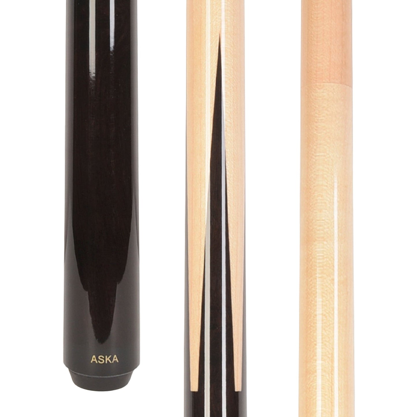 Aska SP Exotic Wood Sneaky Pete Billiard Pool Cue Sticks, 58", Maple Spliced Exotic Wood, 13mm Tip, 2-Piece Construction. SP