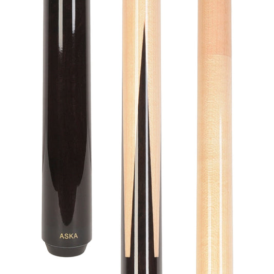 Aska SP Exotic Wood Sneaky Pete Billiard Pool Cue Sticks, 58", Maple Spliced Exotic Wood, 13mm Tip, 2-Piece Construction. SP