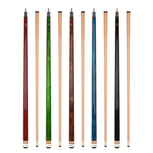 Set of 5 ASKA L3 Billiard Pool Cues, Hard Rock Canadian Maple, Mixed Weights