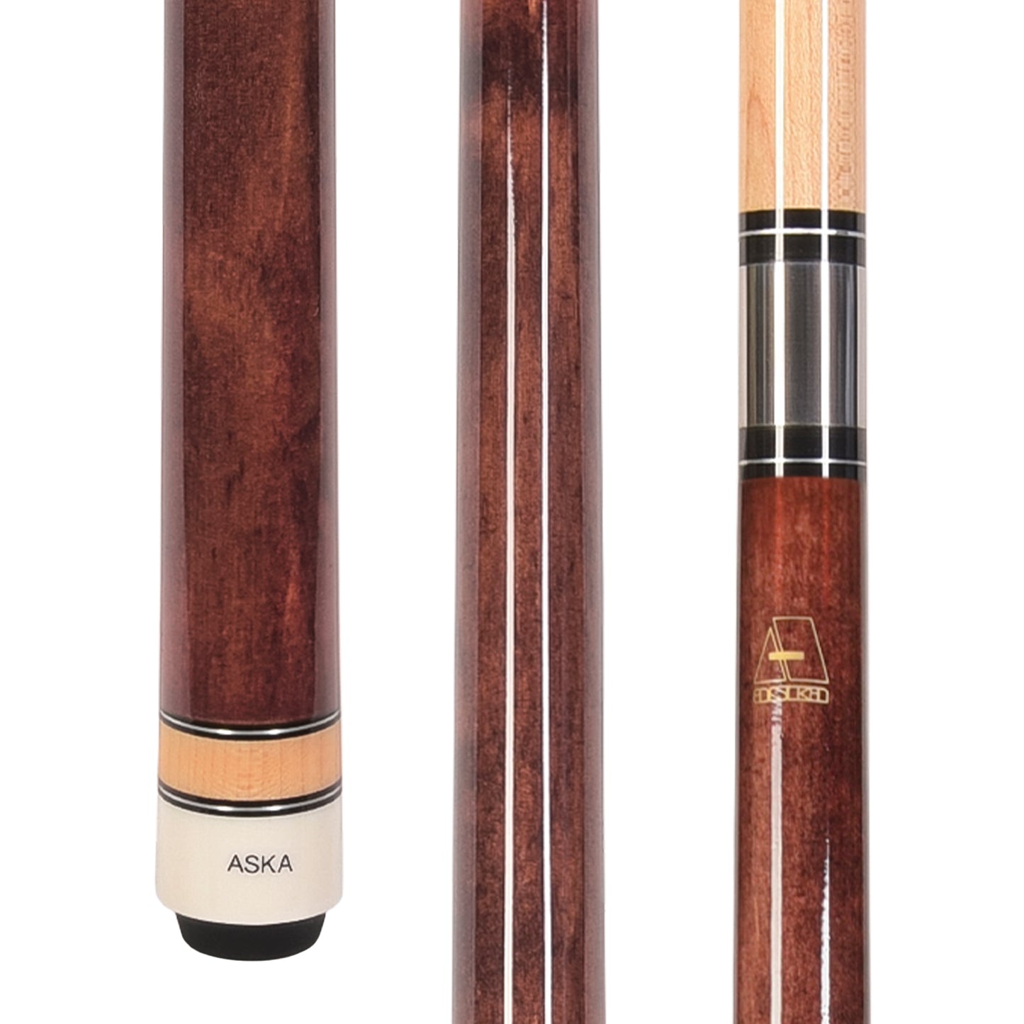ASKA L3 Billiard Pool Cue Stick, Mahogany | Hard Rock Maple Shaft, 13mm Hard Tip, 18–21 oz