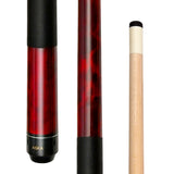 ASKA Short Billiard Pool Cue Stick Red 52" Great for Kids, Black Wrap