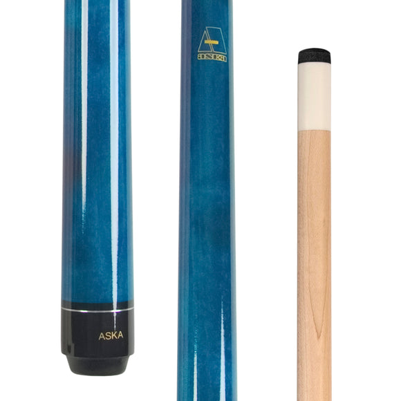 ASKA Short Billiard Pool Cue Stick Blue, 36