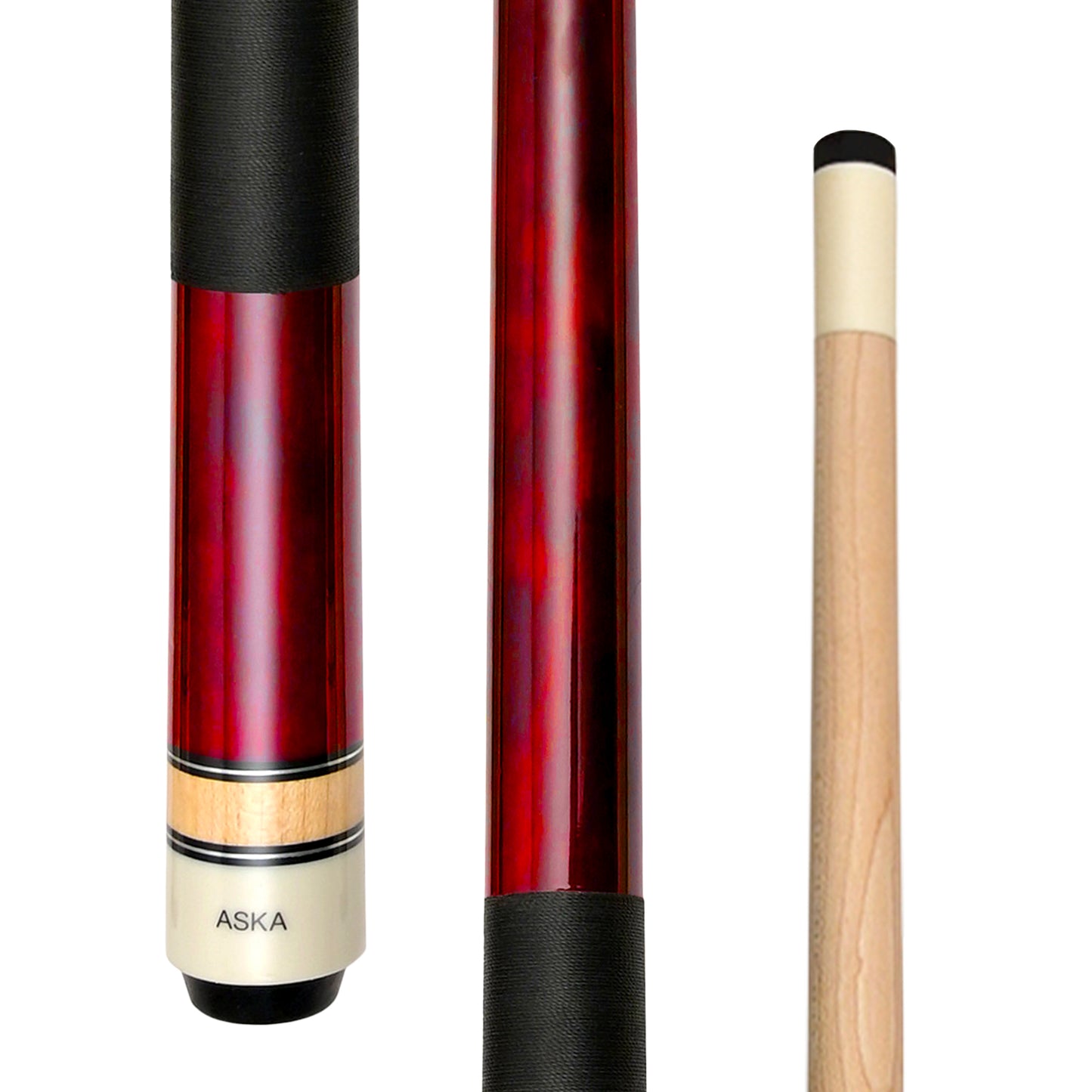 ASKA Pool Cue LCS48 Red, 48" Stick,