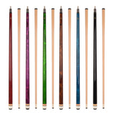 Set of 6 ASKA L3 Billiard Pool Cues, Hard Rock Canadian Maple, Mixed Weights