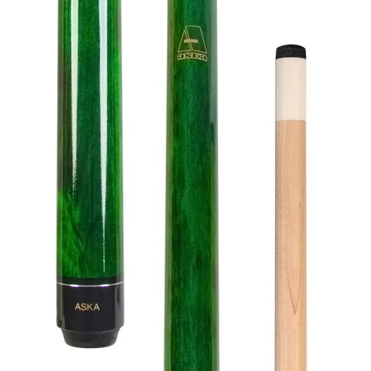 ASKA Short Billiard Pool Cue Stick Green 48" Great for Kids