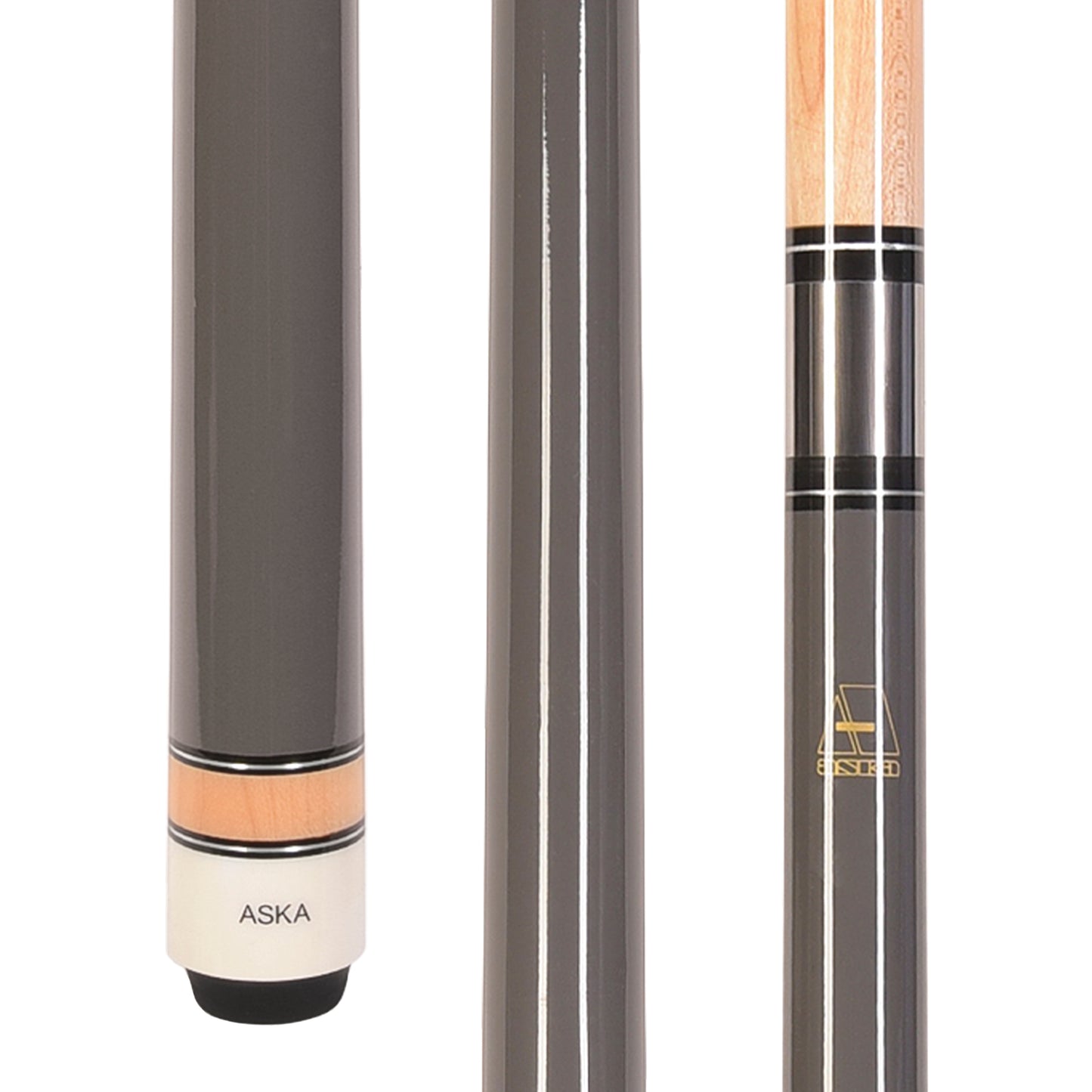 ASKA L3 Billiard Pool Cue Stick, Gray | Hard Rock Maple Shaft, 13mm Hard Tip, 18–21 oz