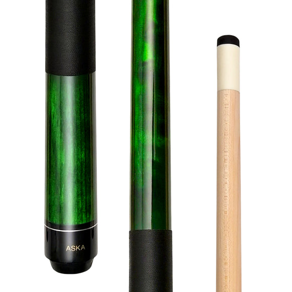 ASKA Short Billiard Pool Cue Stick Green 48