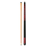 ASKA Short Billiard Pool Cue Stick Red 52" Great for Kids, Black Wrap