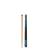 ASKA Short Billiard Pool Cue Stick Blue 36" Great for Kids, Black Wrap