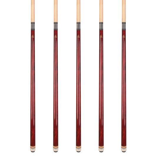 LOT of 20 Aska L3 Red Pool Cue Sticks, 58", 13mm Tip, Hard Rock Canadian Maple Shaft, Wrapless, L3S20RD