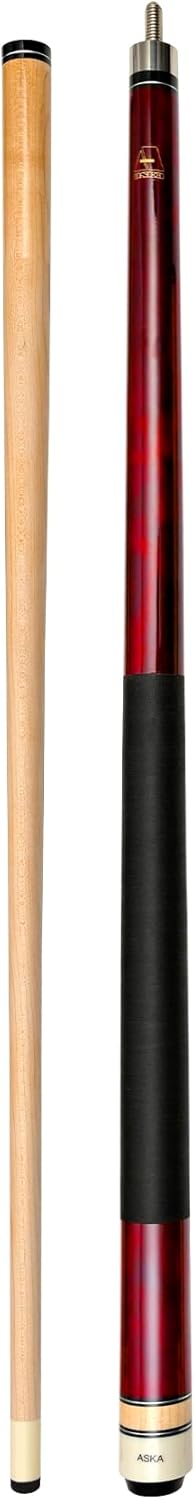 ASKA Pool Cue LCS48 Red, 48" Stick,