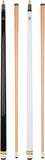 Set of 2 Aska Billiards Pool Cues, 58" Hard Rock Canadian Maple, 13mm Hard Tip, Choice of Colors