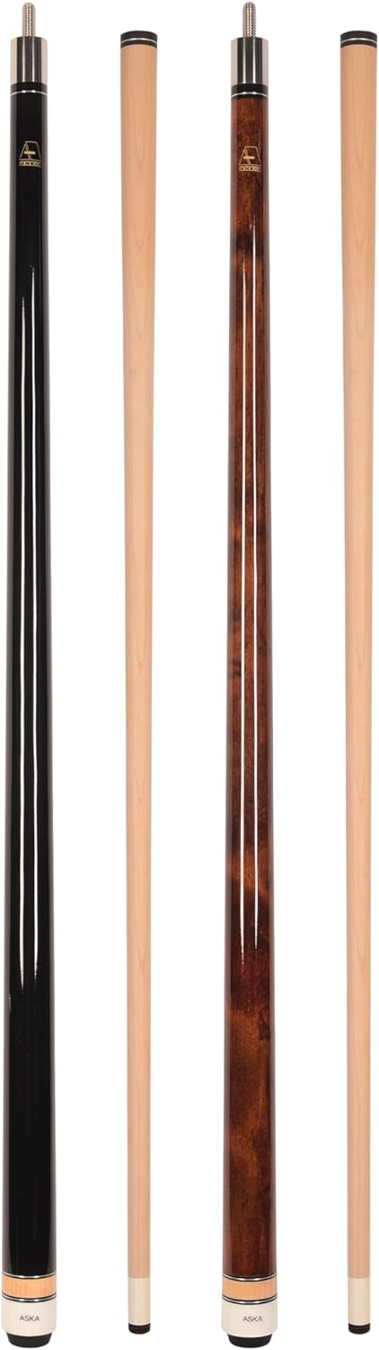 Set of 2 Aska Billiards Pool Cues, 58