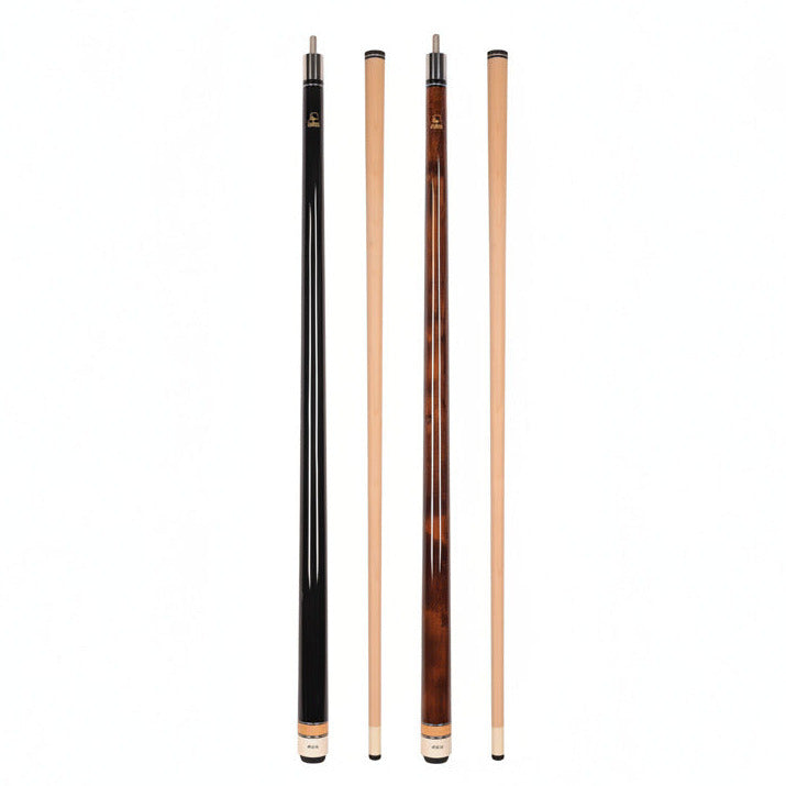 Set of 2 Aska Billiards Pool Cues, 58" Hard Rock Canadian Maple, 13mm Hard Tip, Choice of Colors