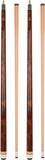 Set of 2 Aska Billiards Pool Cues, 58" Hard Rock Canadian Maple, 13mm Hard Tip, Choice of Colors