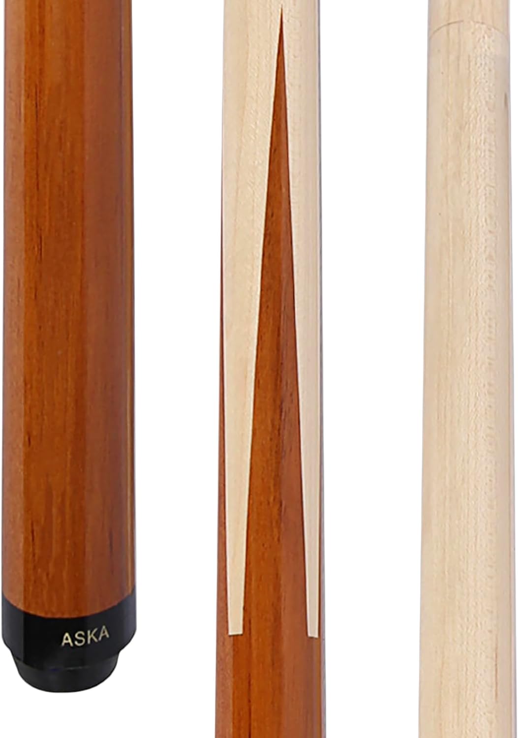 Aska SP1 Malaswood Sneaky Pete Billiard Pool Cue Sticks, 58", Maple Spliced Malaswood, 13mm Tip, 2-Piece Construction. SP1