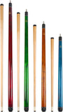 Set of Aska Short Billiard Pool Cue Sticks, LS4N. Mixed Lengths