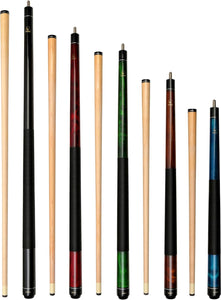 Set of 5 Aska Short Maple Billiard Pool Cue Sticks, LS5. Mixed Lengths