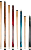 Aska Set of 4 Short Kids Pool Cue Sticks LCSN, Mixed Lengths