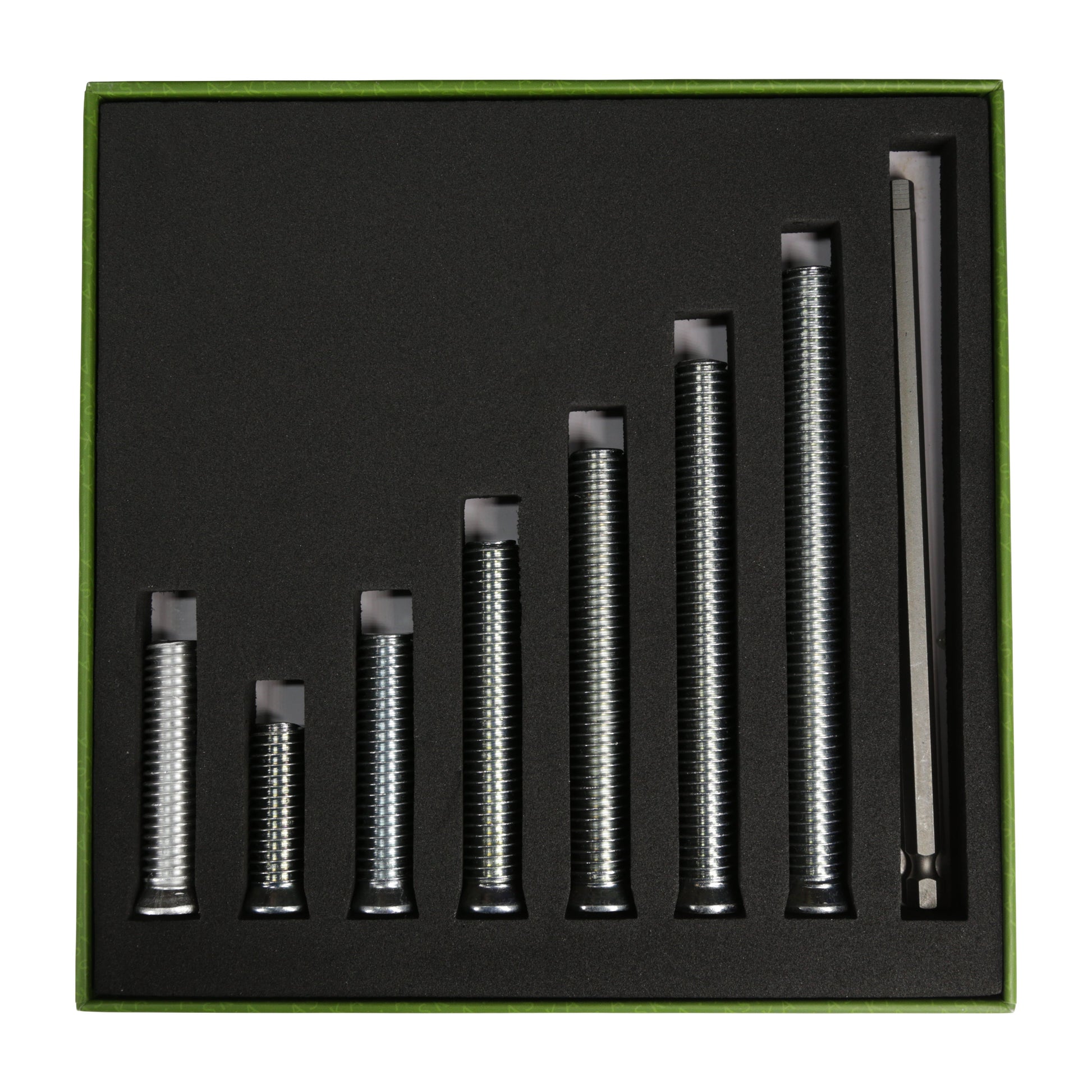ASKA Pool Cue Weight Bolt 7-Piece Master Set for Lucasi, Players, Pure X & Rage - Includes 0.5oz-3.5oz Bolts & 6" Hex Tool
