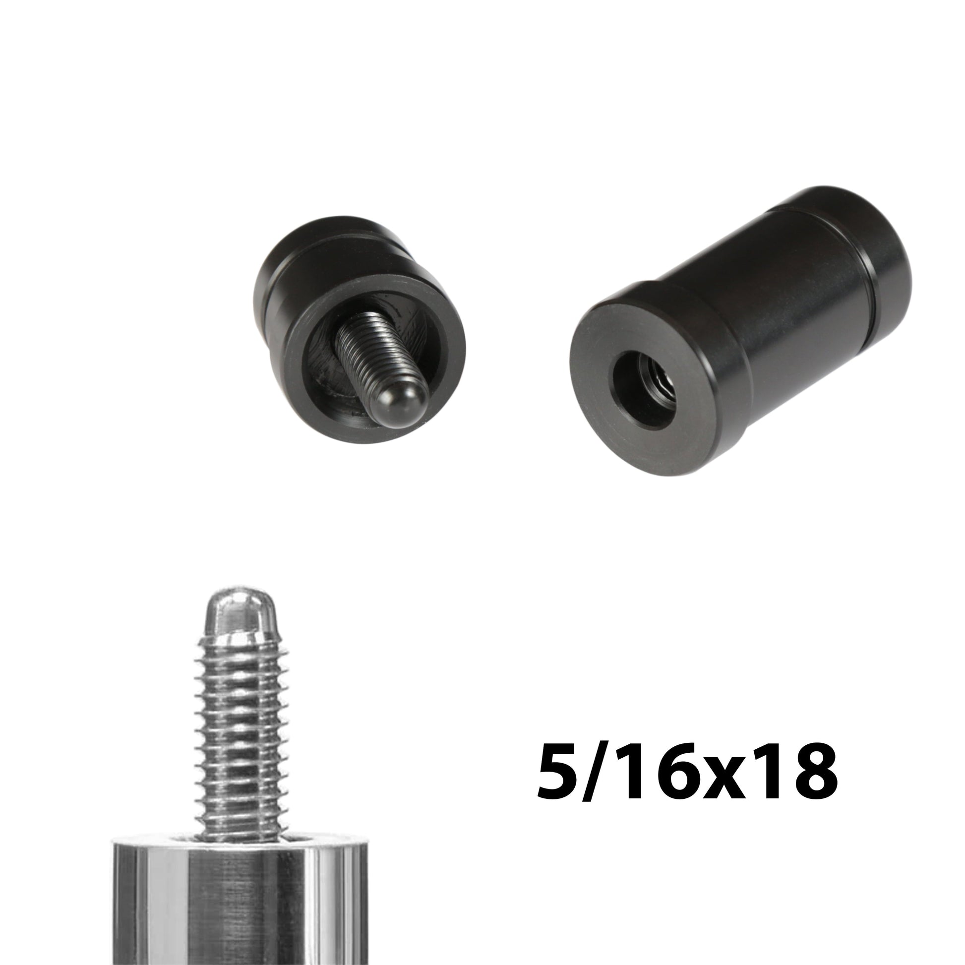 Joint Protectors for Pool Cue, thread type 5/16x18, with ASKA logo